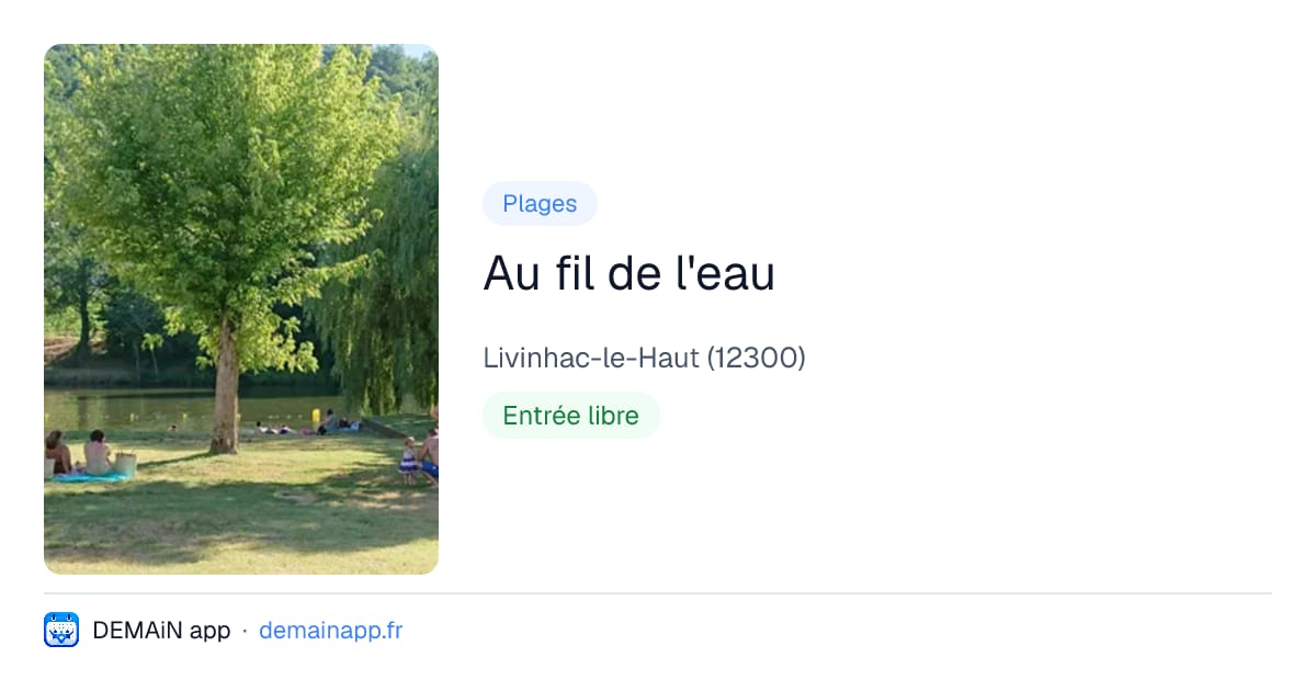 Au fil de l'eau — Livinhac-le-Haut