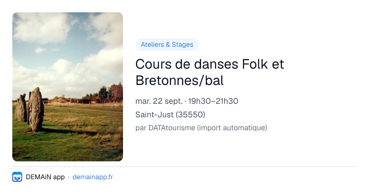 Cours de danses Folk et Bretonnes/bal — Saint-Just