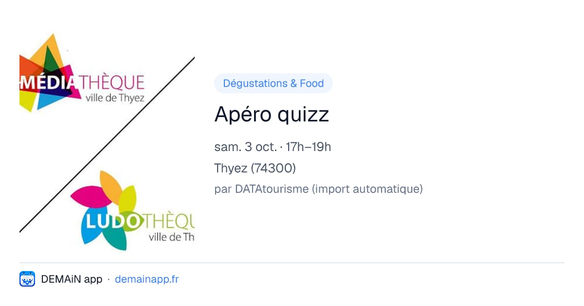 Apéro quizz — Thyez