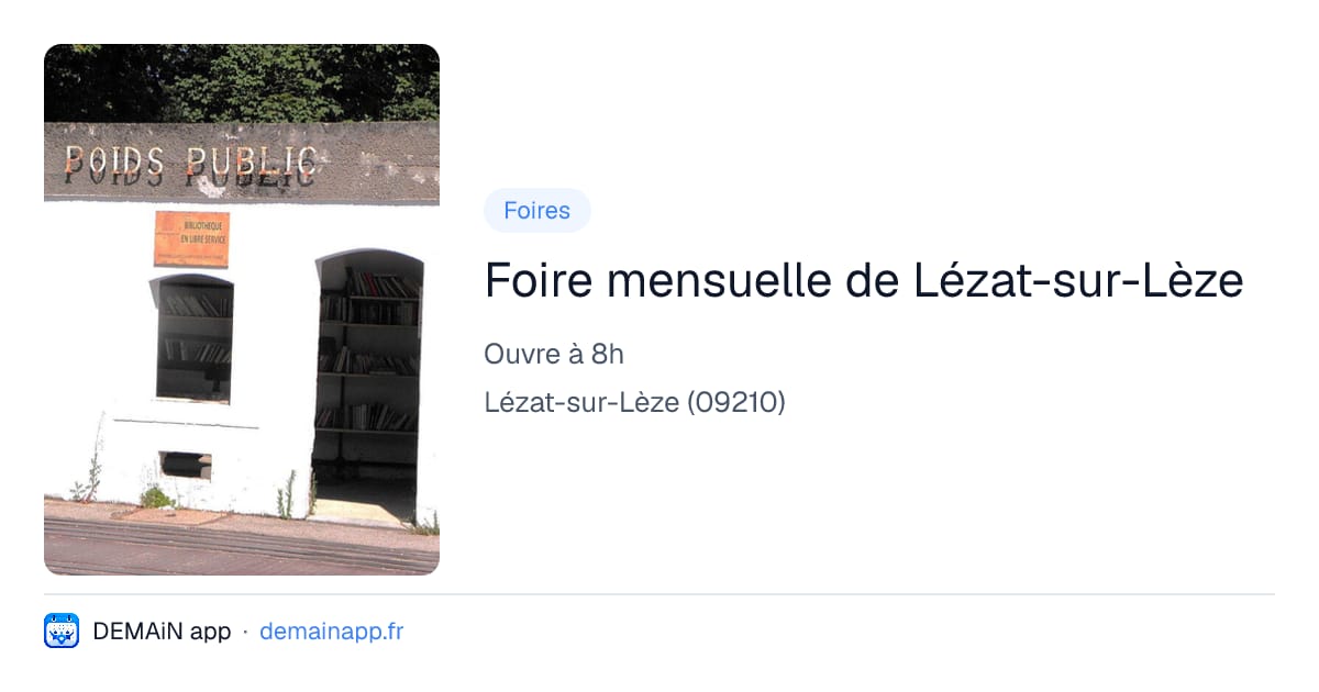 Foire mensuelle de Lézat-sur-Lèze — Lézat-sur-Lèze