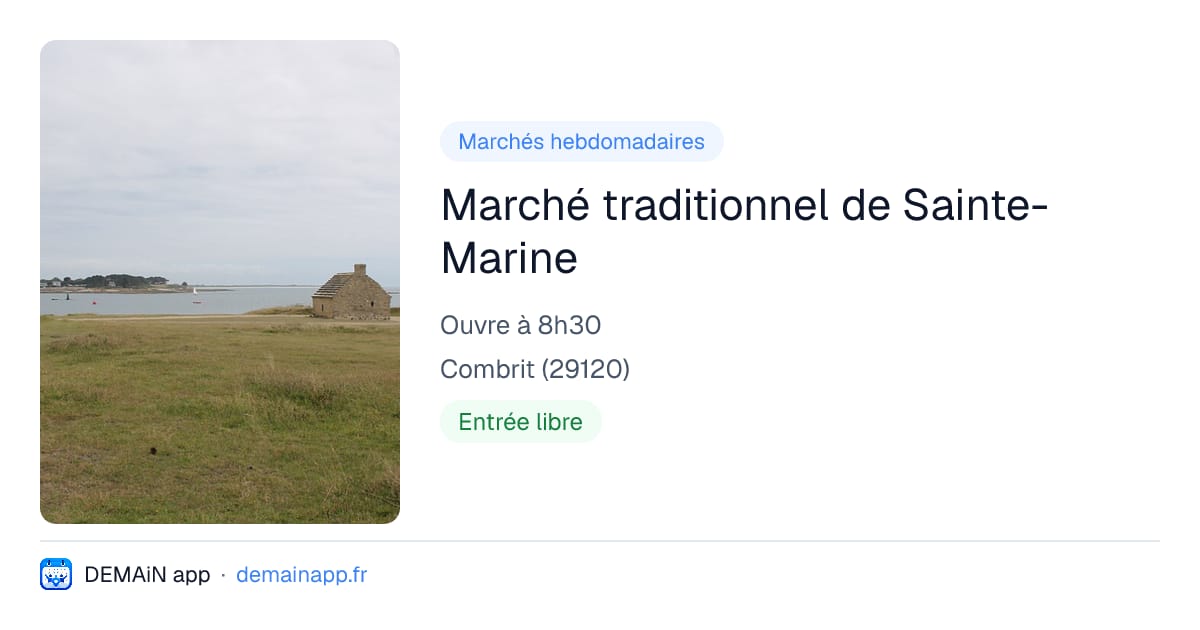 Marché traditionnel de Sainte-Marine — Combrit