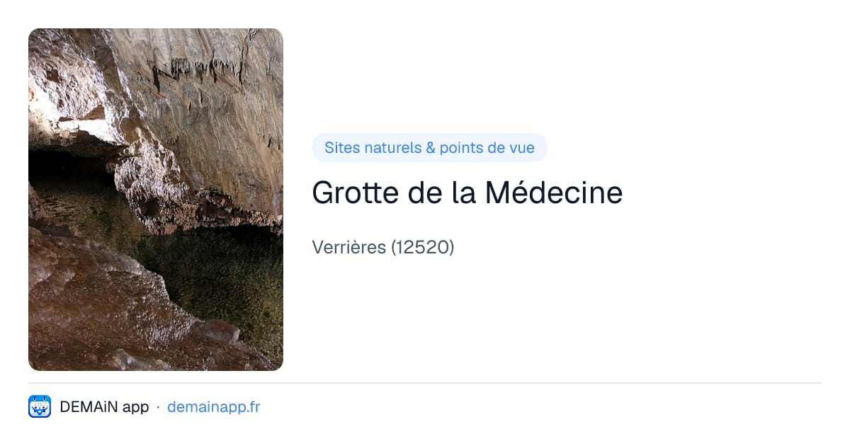 Grotte de la Médecine — Verrières