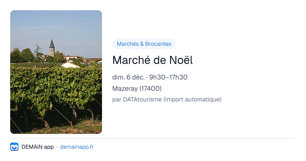 Marché de Noël — Mazeray