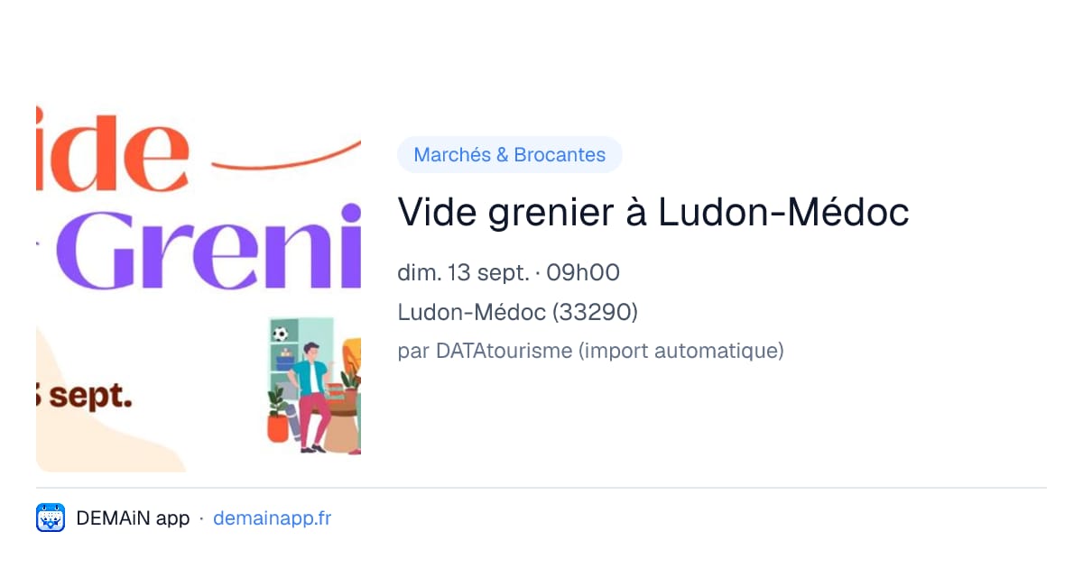 Vide grenier à Ludon-Médoc — Ludon-Médoc