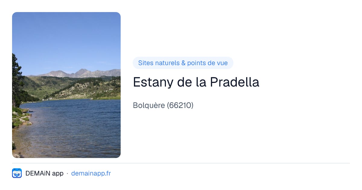 Estany de la Pradella — Bolquère