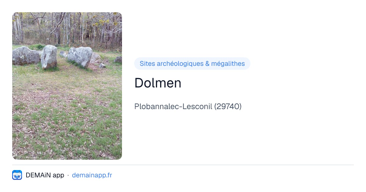 Dolmen — Plobannalec-Lesconil