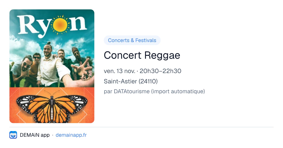Concert Reggae — Saint-Astier