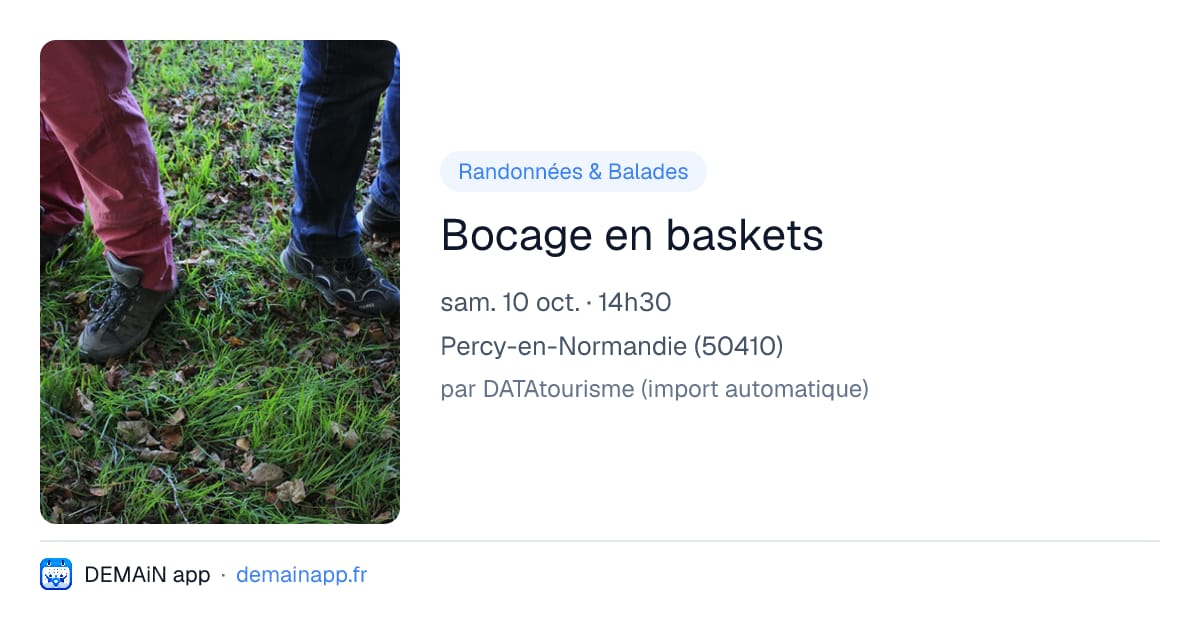 Bocage en baskets — Percy-en-Normandie