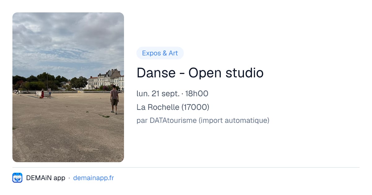 Danse - Open studio — La Rochelle