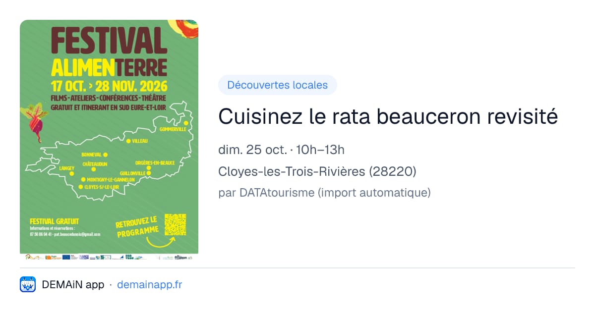 Cuisinez le rata beauceron revisité — Cloyes-les-Trois-Rivières