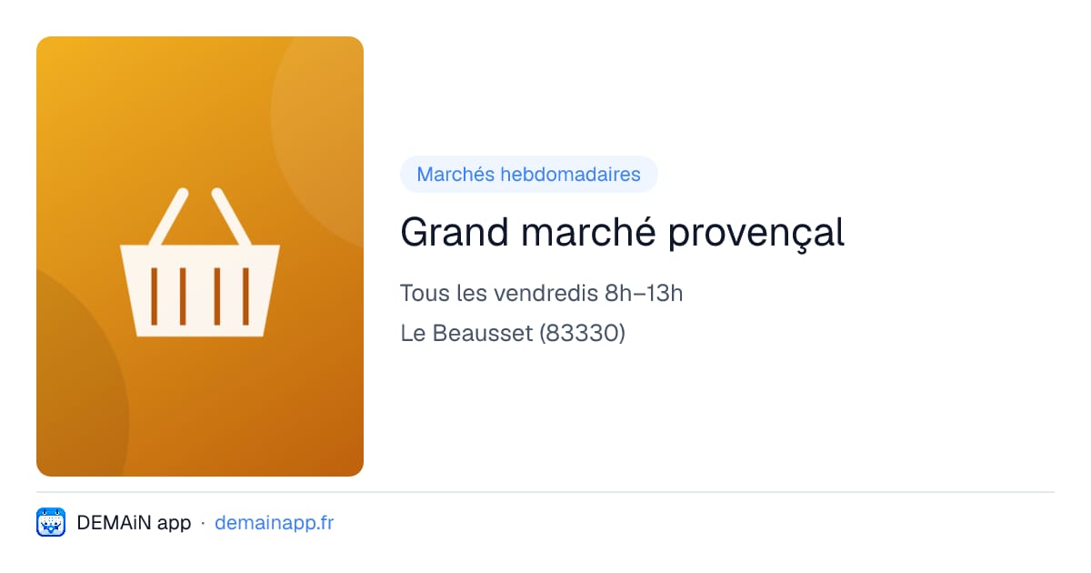 Grand marché provençal — Le Beausset