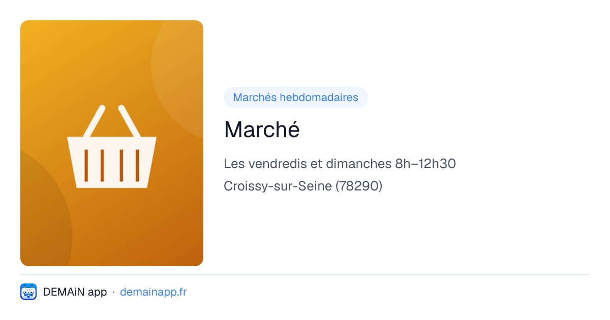 Marché — Croissy-sur-Seine