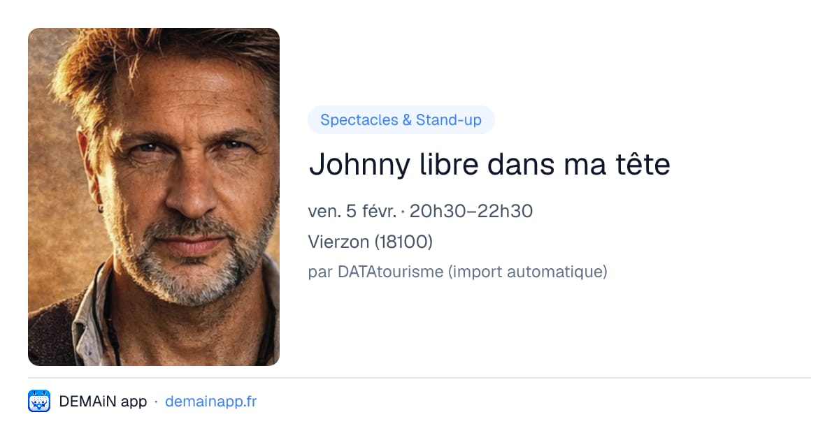 Johnny libre dans ma tête — Vierzon
