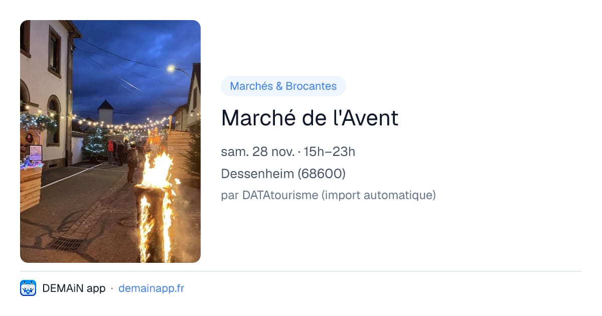 Marché de l'Avent — Dessenheim