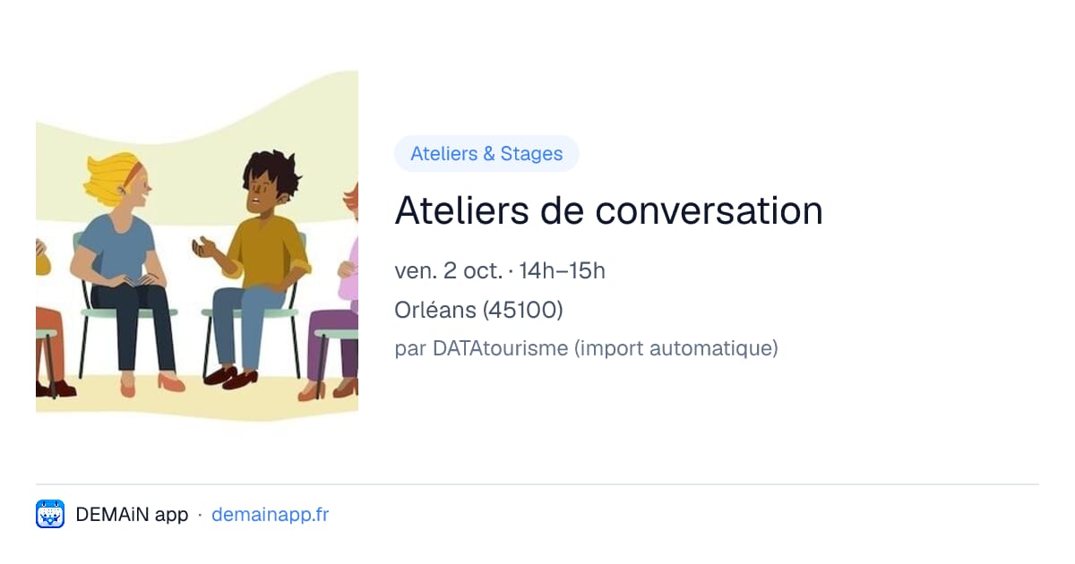 Ateliers de conversation — Orléans