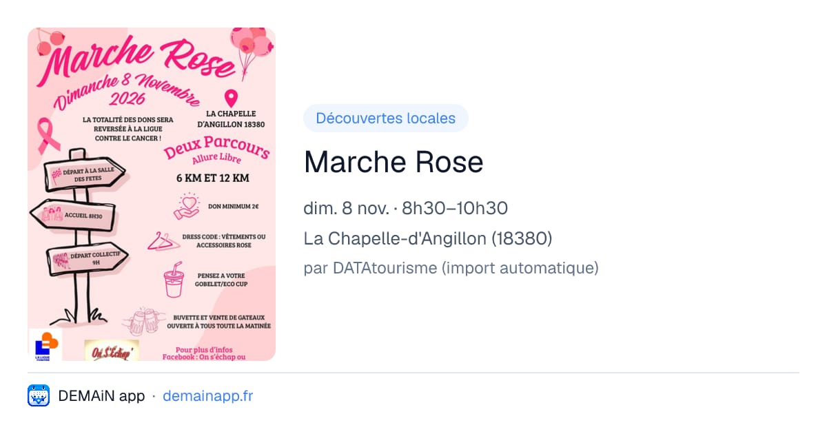 Marche Rose — La Chapelle-d'Angillon