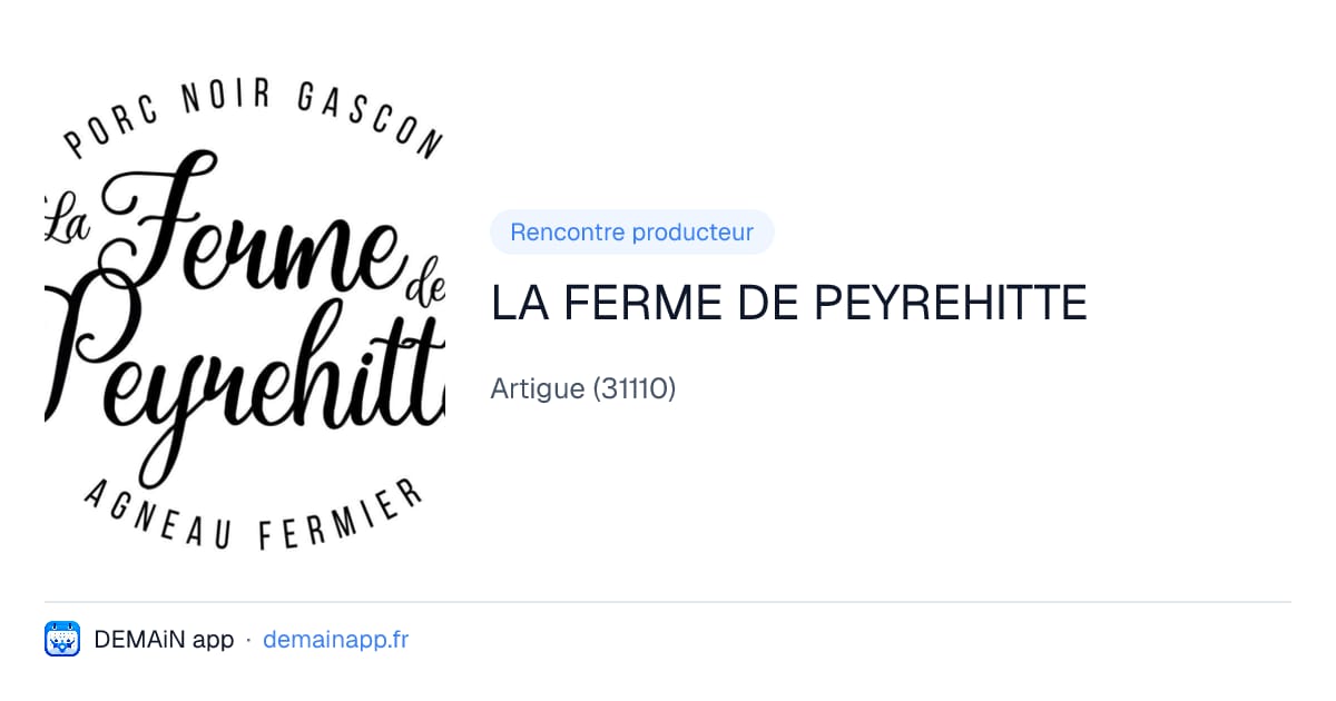 LA FERME DE PEYREHITTE — Artigue