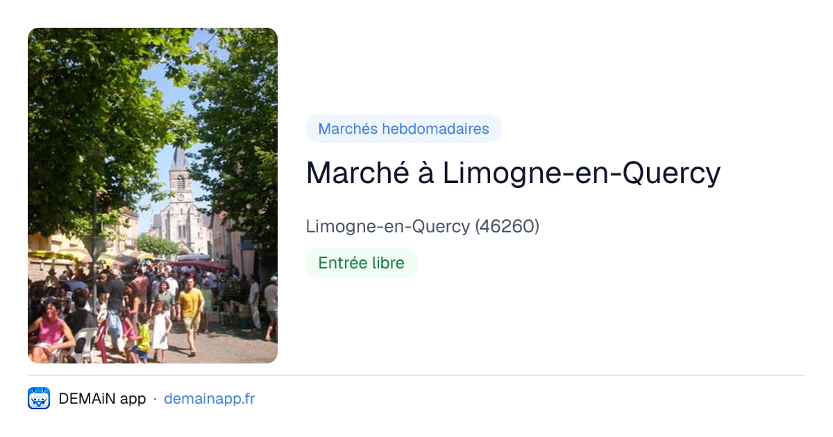 Marché à Limogne-en-Quercy — Limogne-en-Quercy