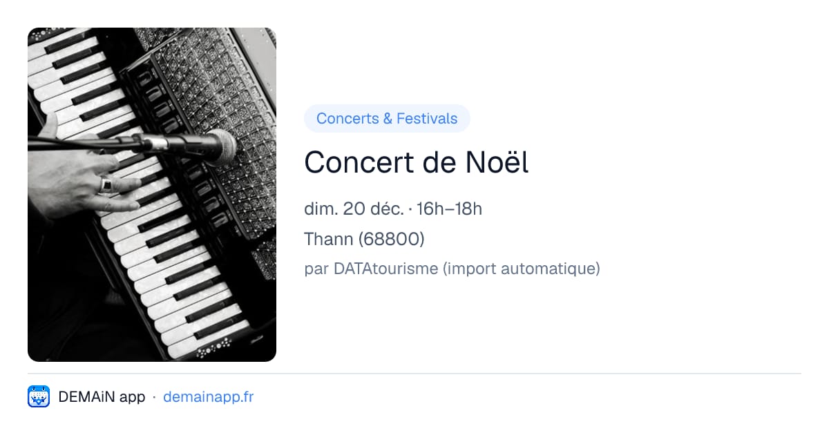 Concert de Noël — Thann