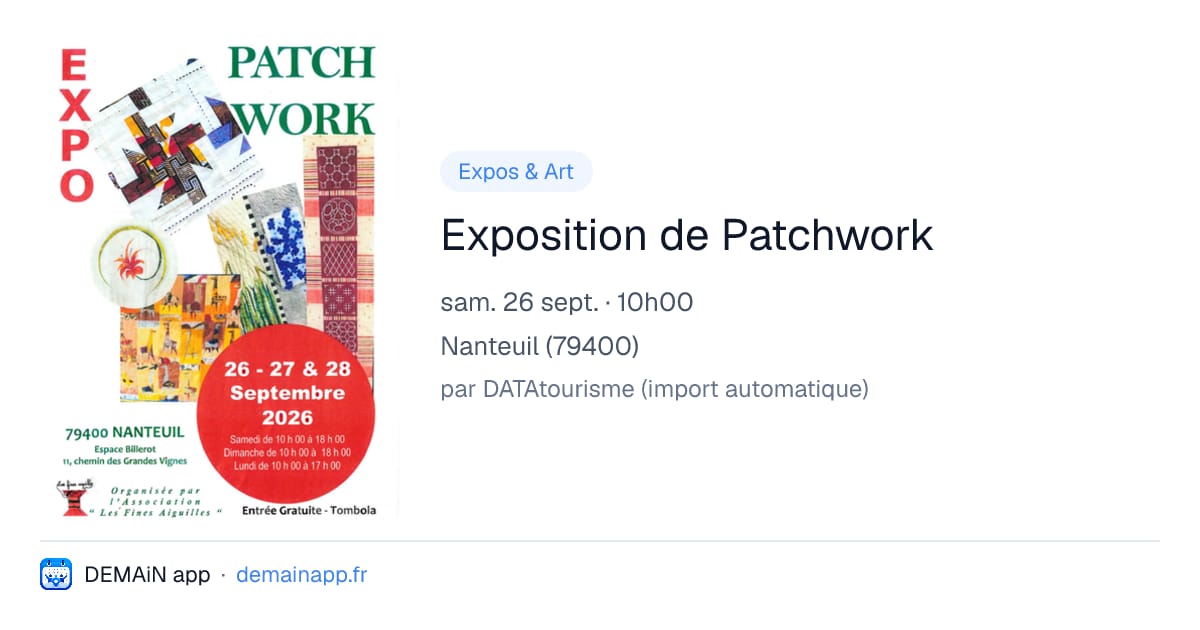 Exposition de Patchwork — Nanteuil