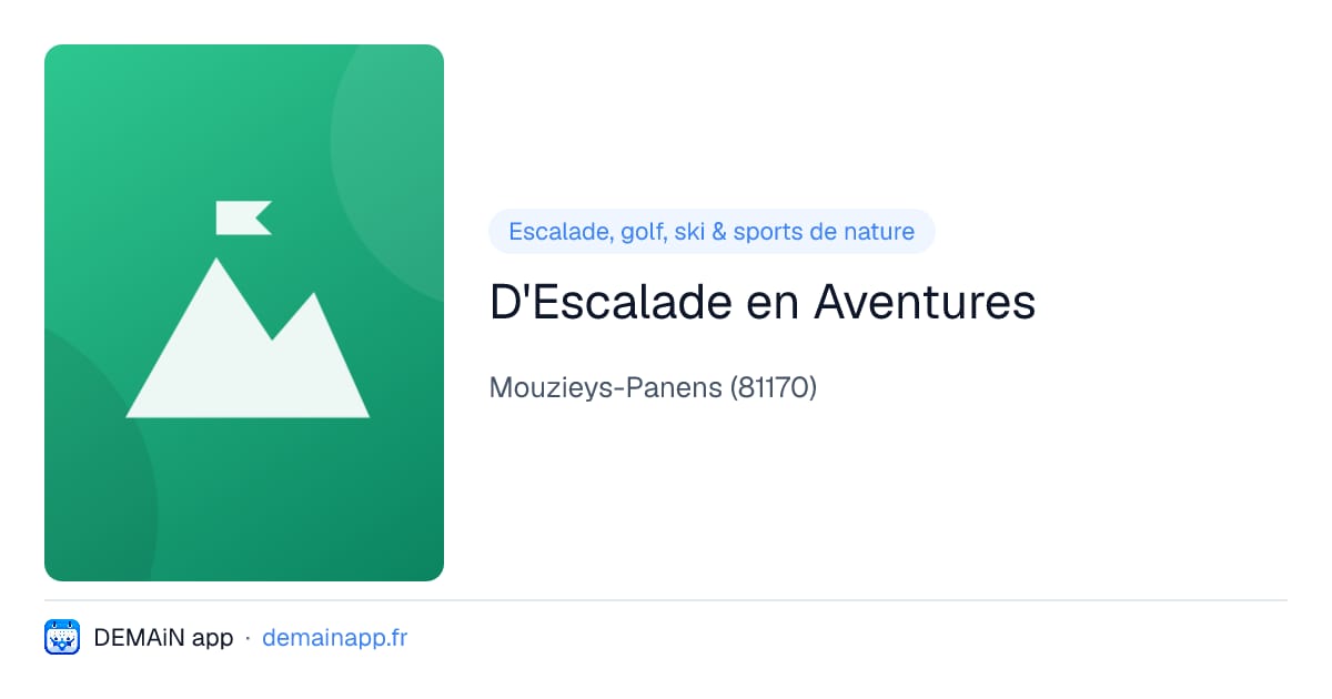 D'Escalade en Aventures — Mouzieys-Panens