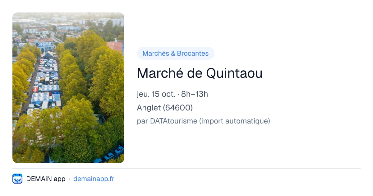 Marché de Quintaou — Anglet