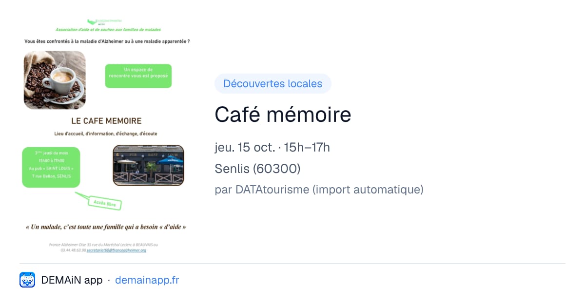 Café mémoire — Senlis