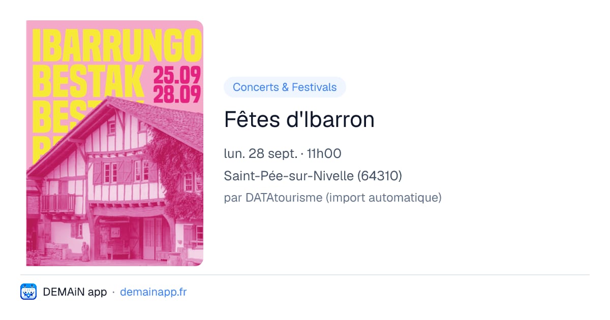 Fêtes d'Ibarron — Saint-Pée-sur-Nivelle