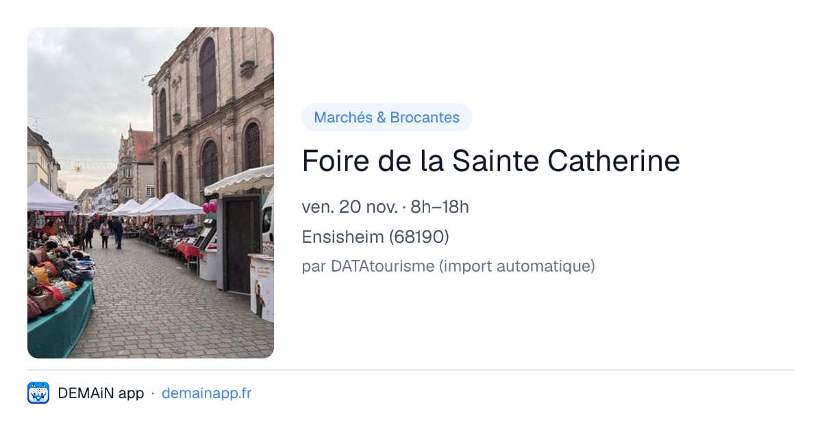 Foire de la Sainte Catherine — Ensisheim