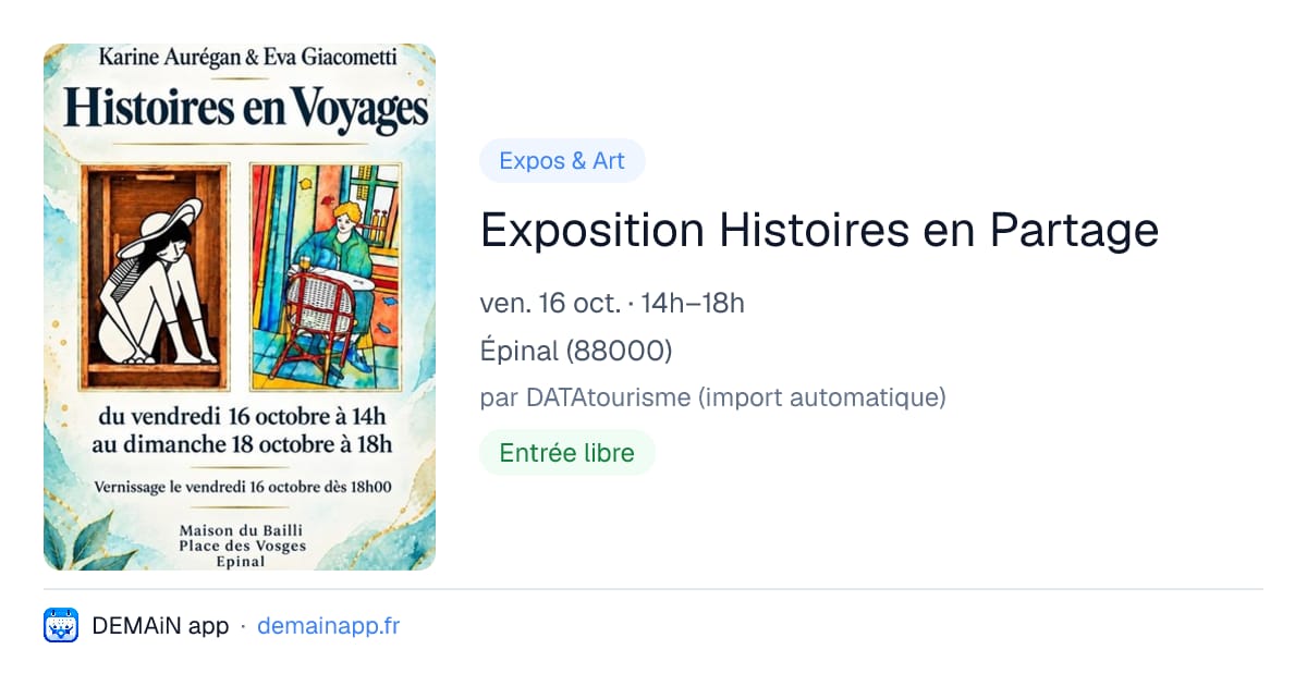 Exposition Histoires en Partage — Épinal