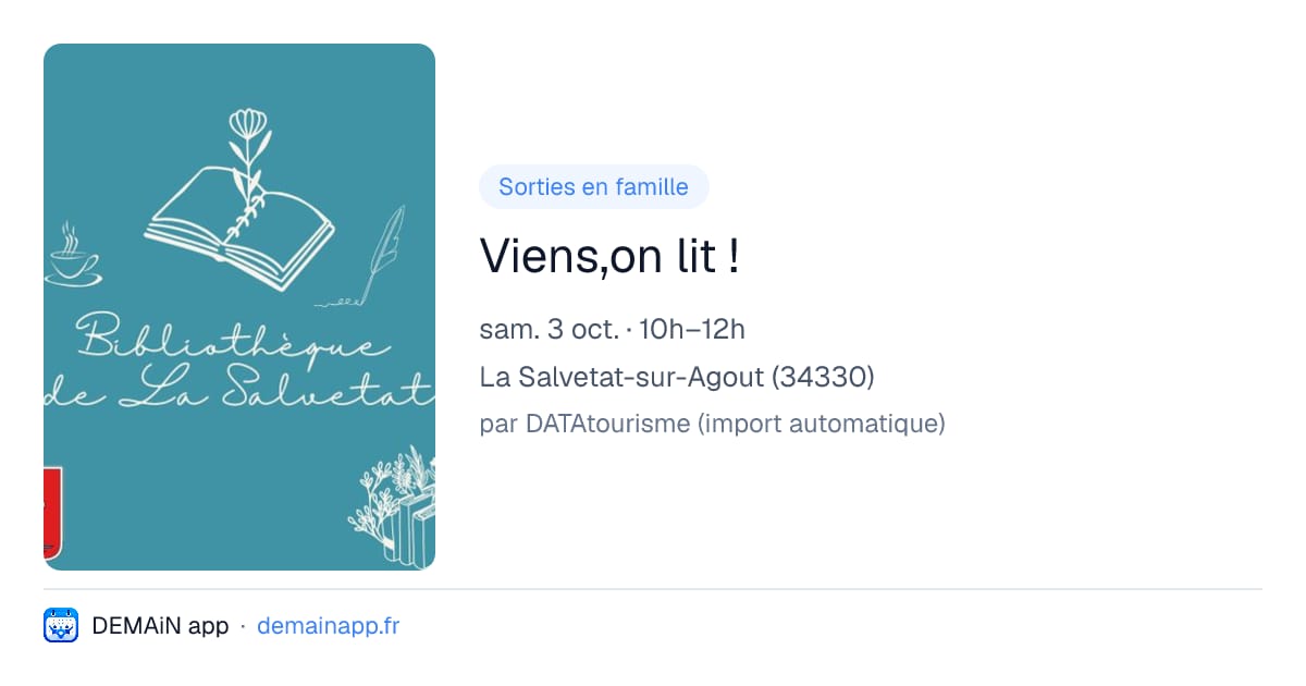 Viens,on lit ! — La Salvetat-sur-Agout