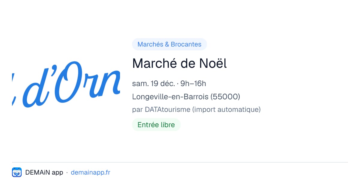 Marché de Noël — Longeville-en-Barrois