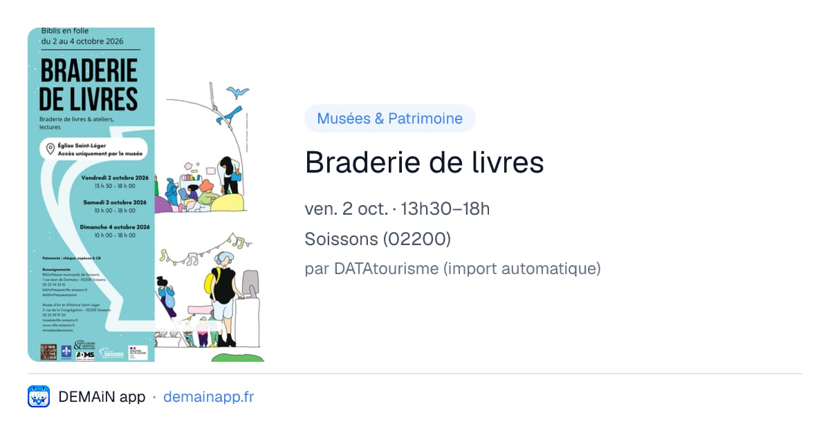 Braderie de livres — Soissons