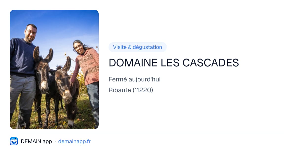 DOMAINE LES CASCADES — Ribaute