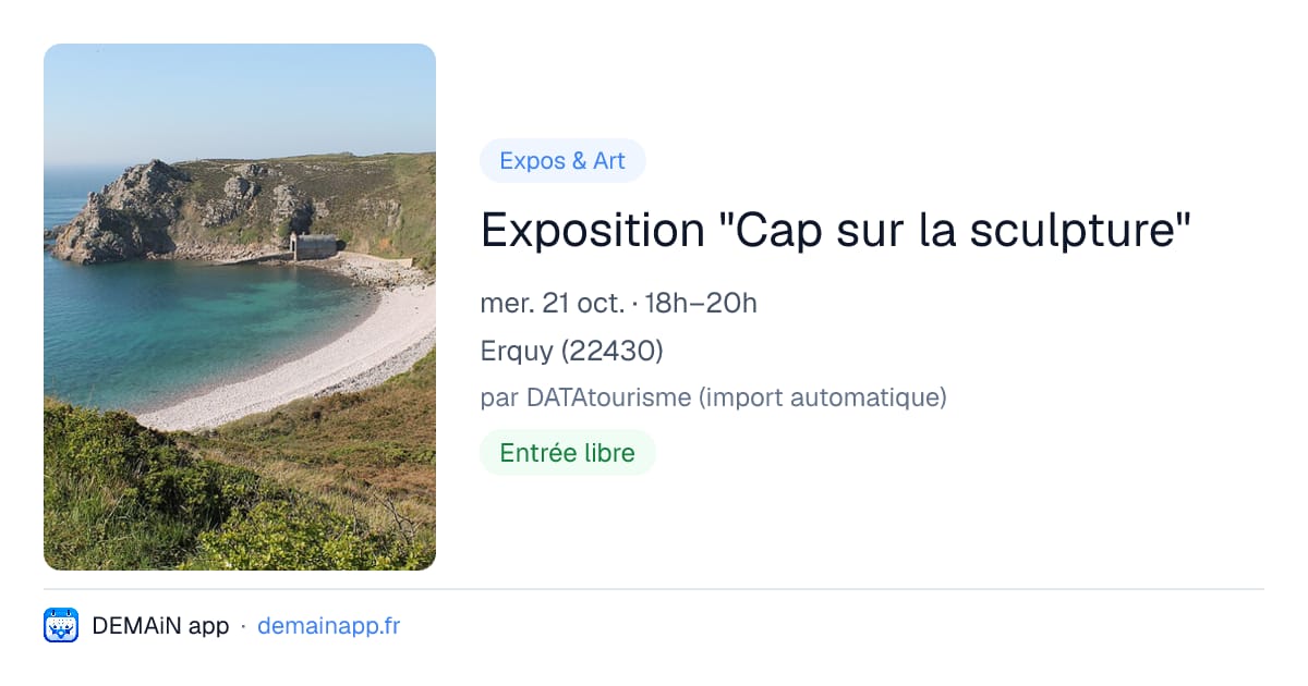 Exposition "Cap sur la sculpture" — Erquy