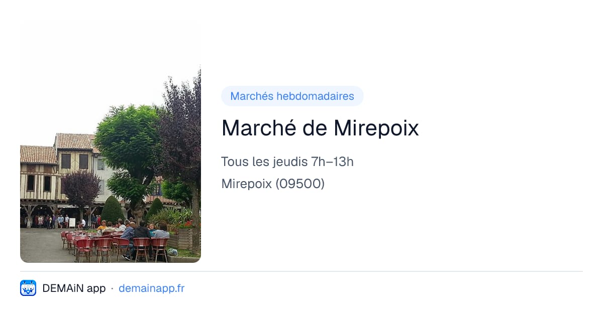 Marché de Mirepoix — Mirepoix