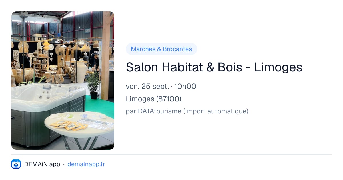 Salon Habitat & Bois - Limoges — Limoges