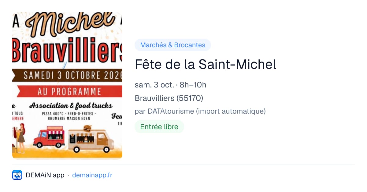 Fête de la Saint-Michel — Brauvilliers