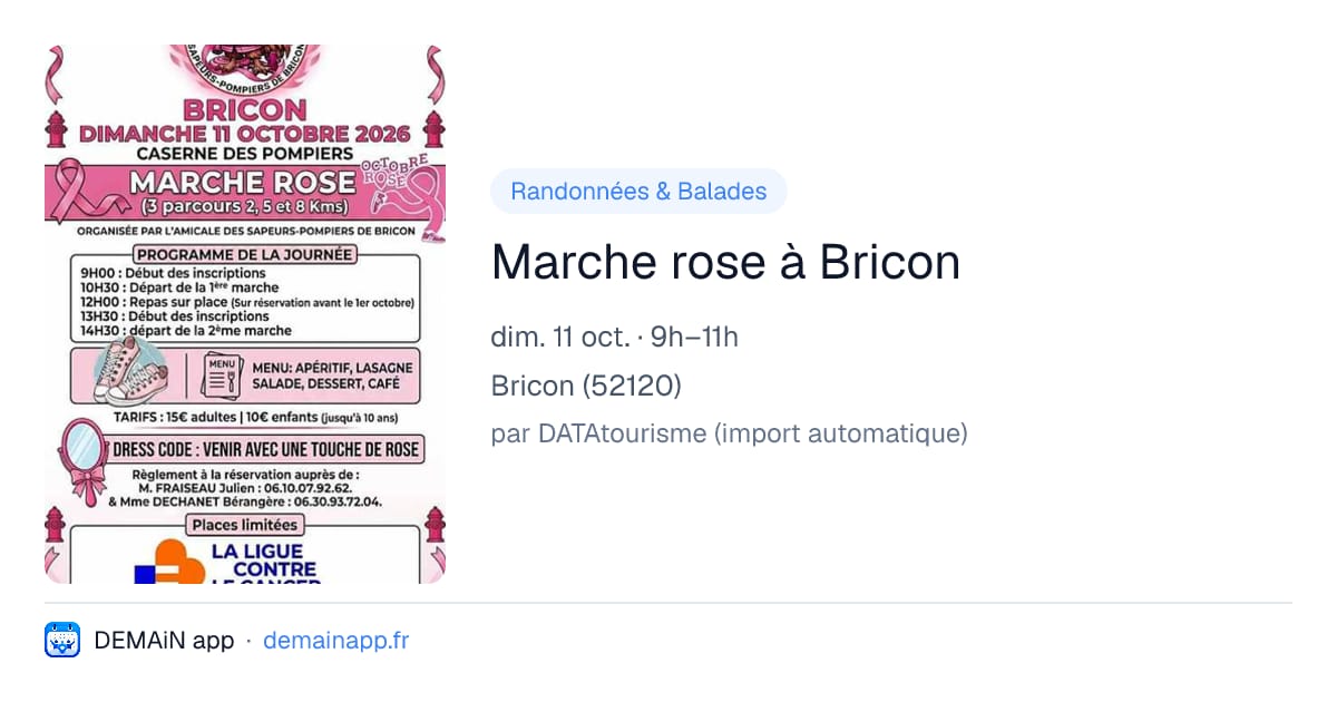Marche rose à Bricon — Bricon