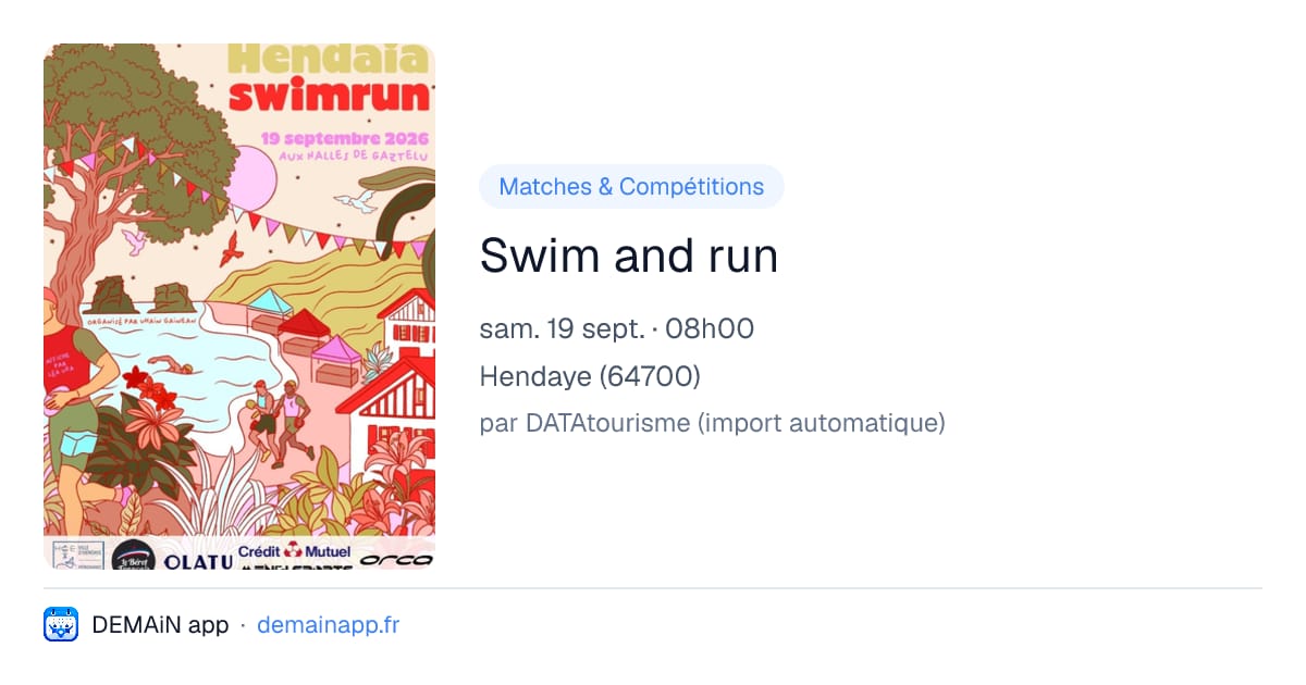 Swim and run — Hendaye
