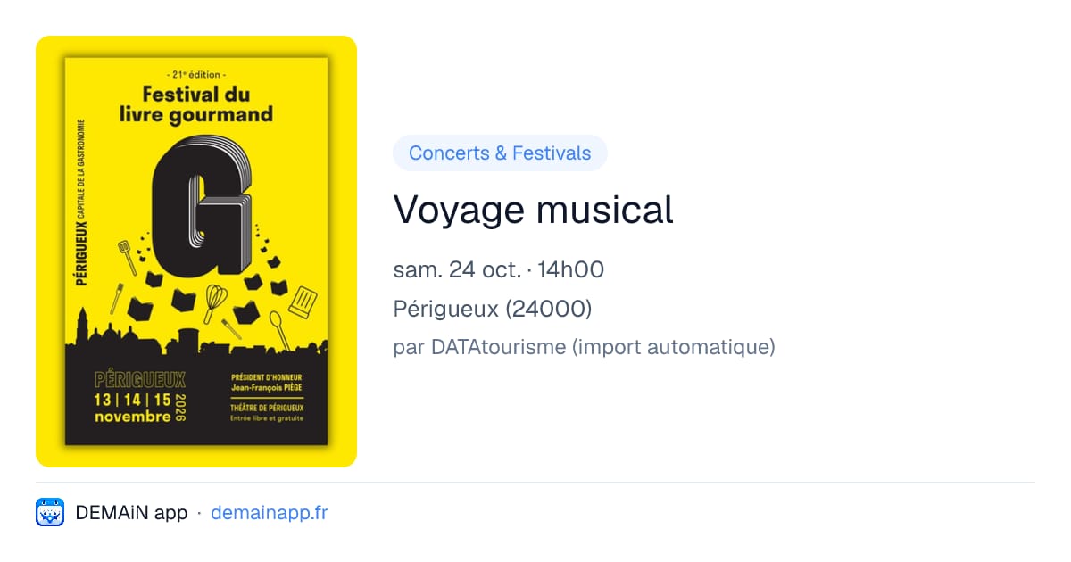 Voyage musical — Périgueux