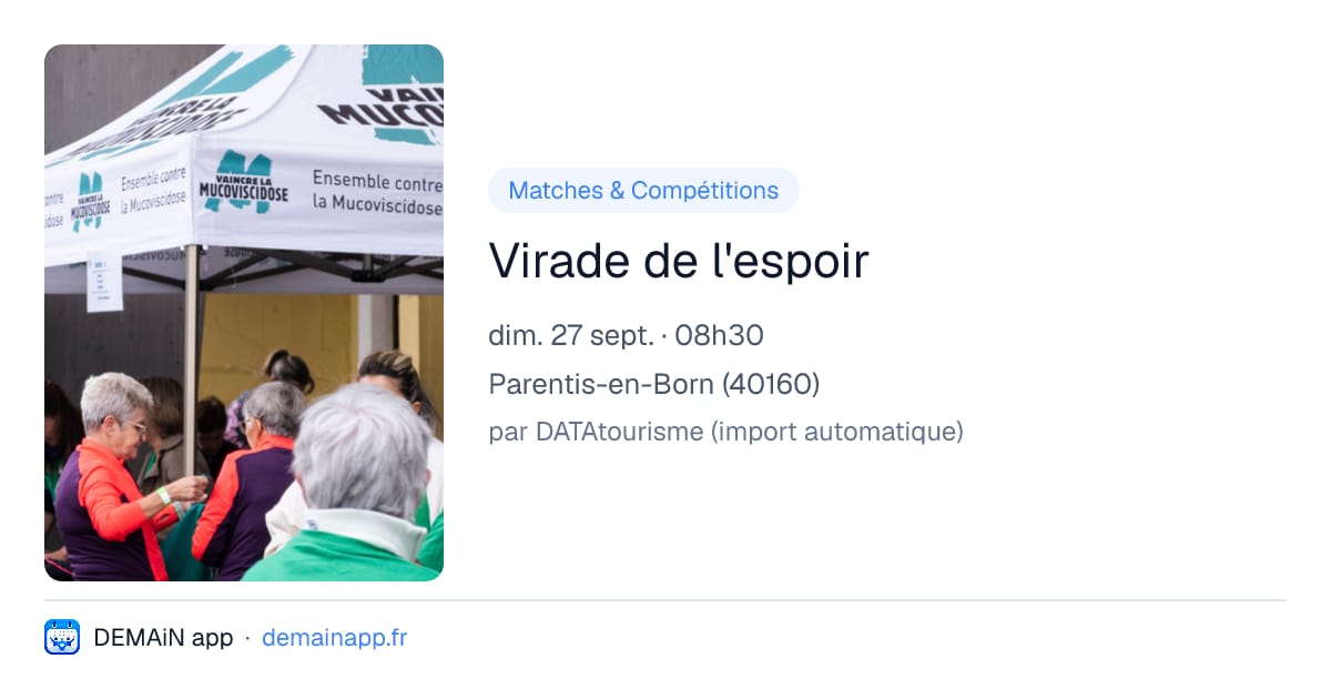 Virade de l'espoir — Parentis-en-Born