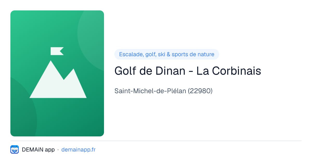 Golf de Dinan - La Corbinais — Saint-Michel-de-Plélan