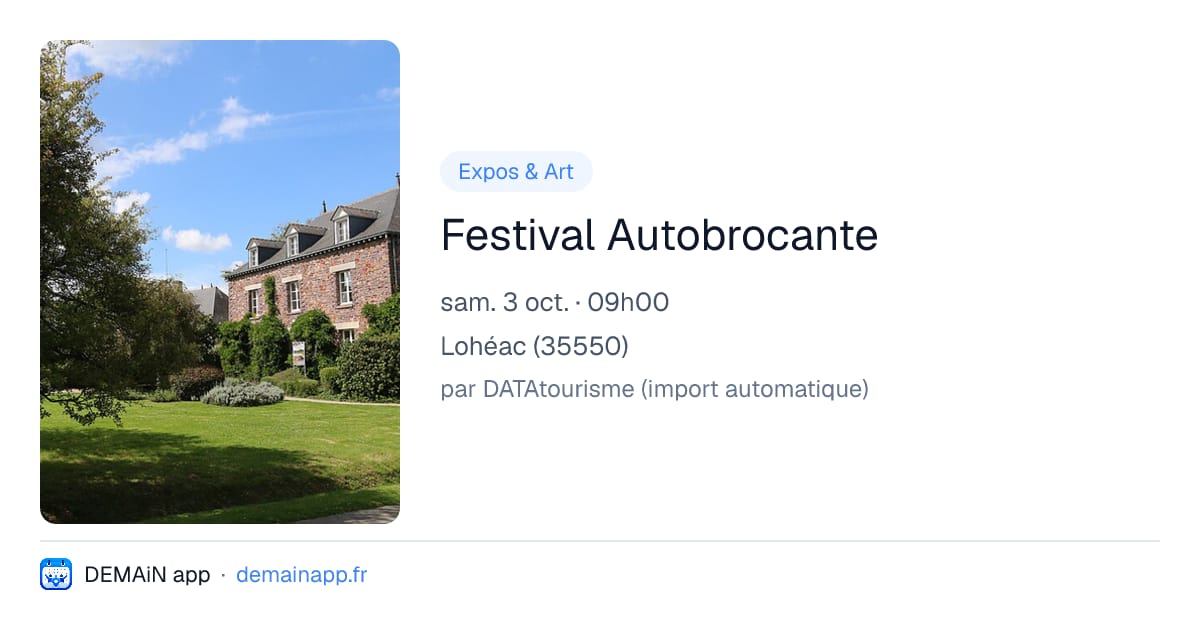 Festival Autobrocante — Lohéac