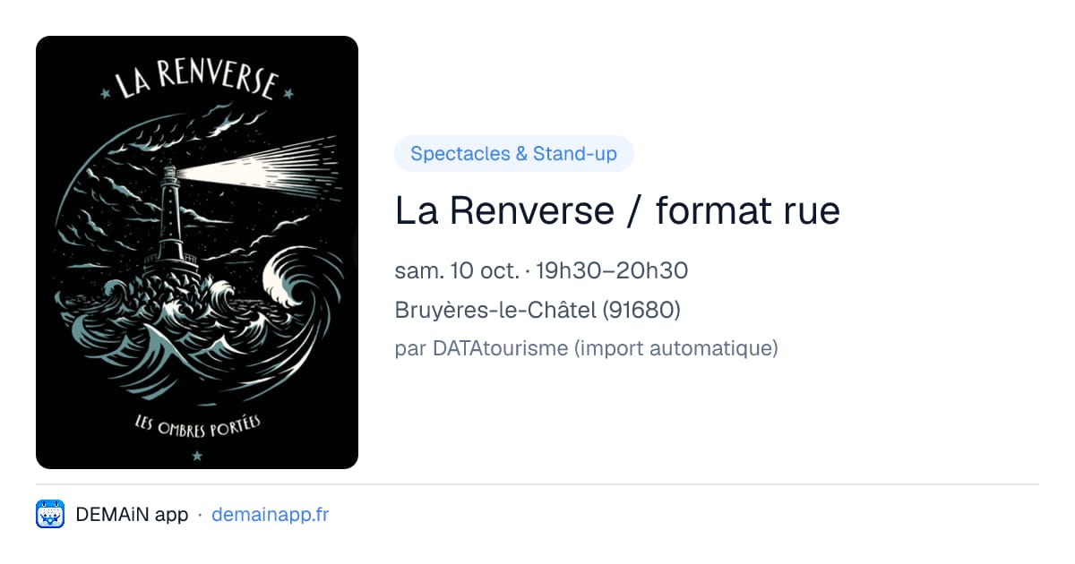 La Renverse / format rue — Bruyères-le-Châtel