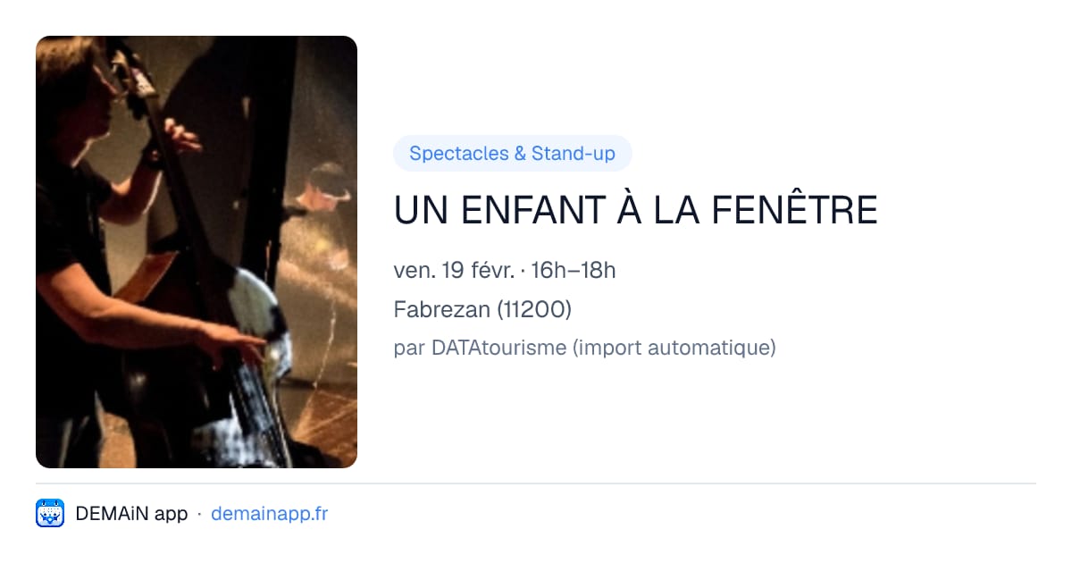 UN ENFANT À LA FENÊTRE — Fabrezan