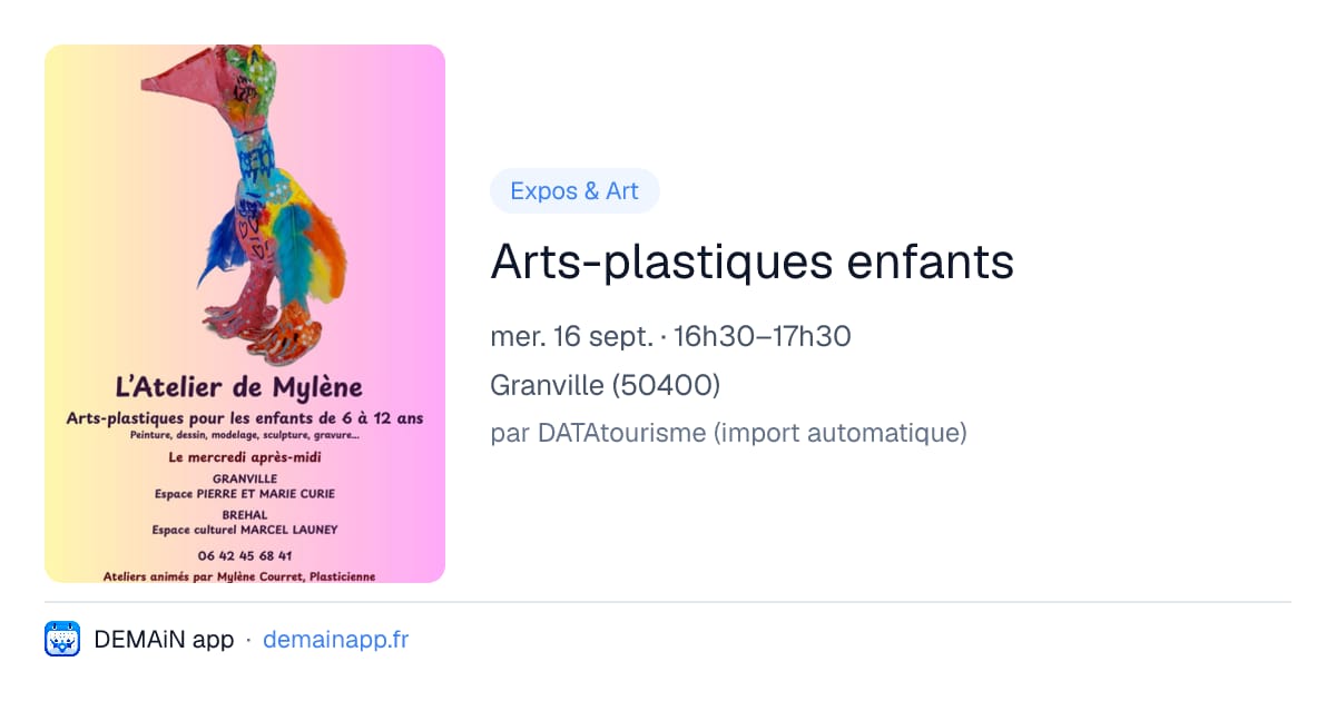Arts-plastiques enfants — Granville