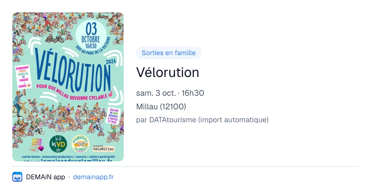 Vélorution — Millau