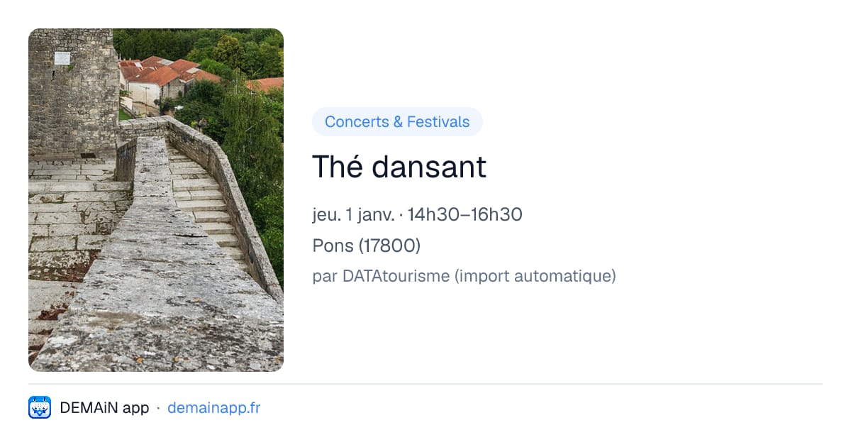 Thé dansant — Pons