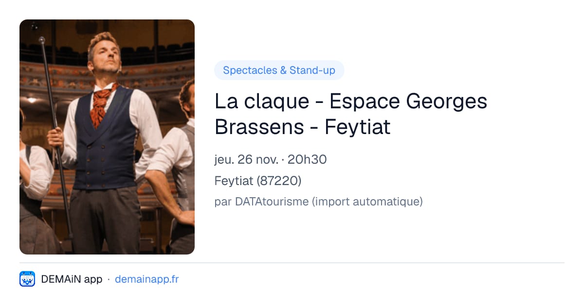 La claque - Espace Georges Brassens - Feytiat — Feytiat